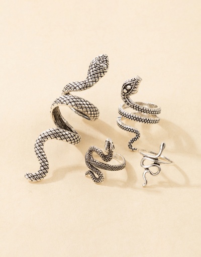 Replica Easy Match Two Piece Snake Shape Ring Set For Women #792545 $7.50 USD for Wholesale