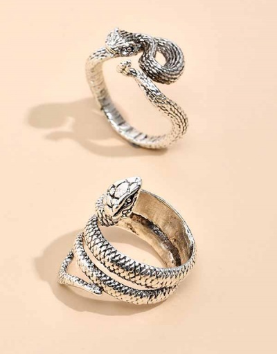 Replica Easy Match Two Piece Snake Shape Ring Set For Women #792545 $7.50 USD for Wholesale