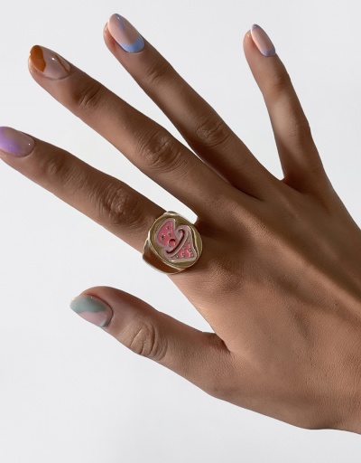 Replica Creative Mushroom Geometry Ring For Ladies For Women #792546 $8.40 USD for Wholesale