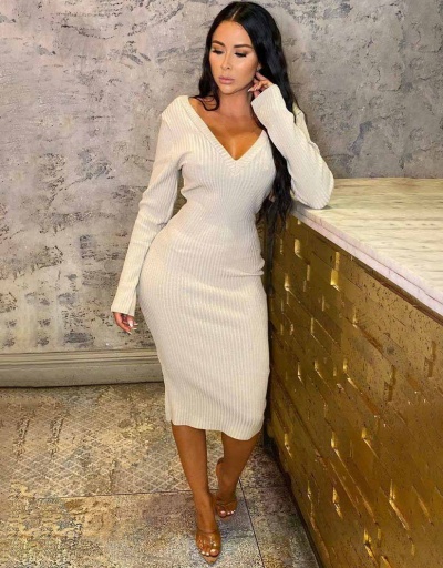 Sexy V Neck Long Sleeve Maxi Dress V Neck Long Sleeve #792556 $47.60 USD, Wholesale Fashion Maxi Dresses