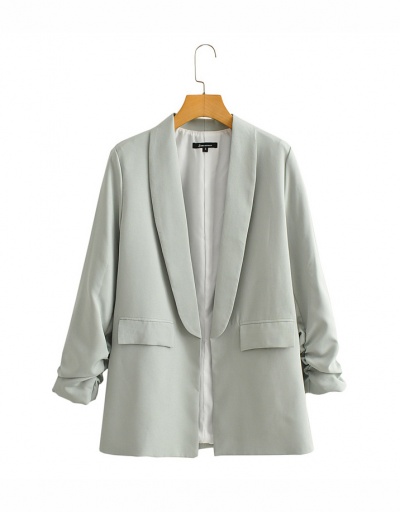 New Solid Casual Blazer Long Sleeve #792565 $86.00 USD, Wholesale Fashion Outerwear