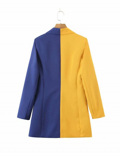 Replica British Style Contrast Color Ladies Blazer Long Sleeve #792573 $78.30 USD for Wholesale