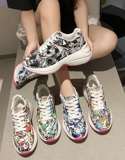 Replica Colorful Print Exercise Running Shoes For Women #792590 $80.00 USD for Wholesale