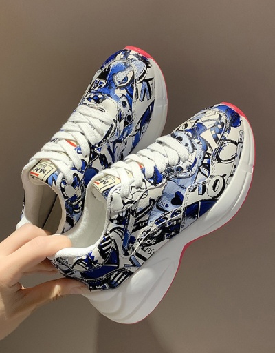 Replica Colorful Print Exercise Running Shoes For Women #792590 $80.00 USD for Wholesale