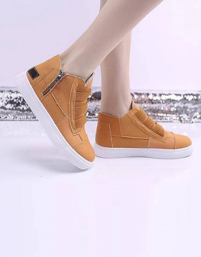 Replica Latest Style Casual Students Flat Sole High Top Shoes For Women #792591 $34.21 USD for Wholesale