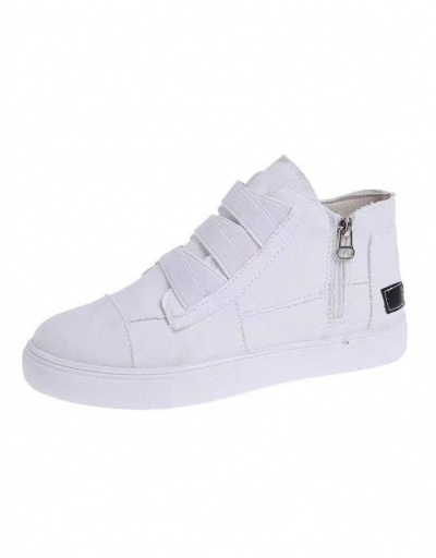 Replica Latest Style Casual Students Flat Sole High Top Shoes For Women #792591 $34.21 USD for Wholesale