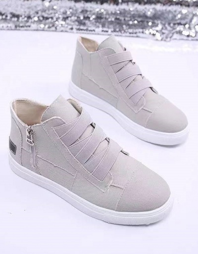 Replica Latest Style Casual Students Flat Sole High Top Shoes For Women #792591 $34.21 USD for Wholesale