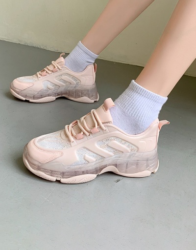 Replica New Arrival Transparent Casual Chunky Soles Sneakers For Women #792592 $51.14 USD for Wholesale