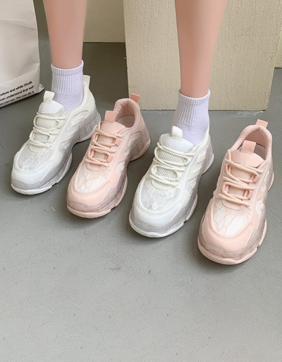 Replica New Arrival Transparent Casual Chunky Soles Sneakers For Women #792592 $51.14 USD for Wholesale