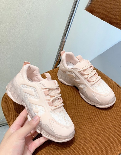 Replica New Arrival Transparent Casual Chunky Soles Sneakers For Women #792592 $51.14 USD for Wholesale