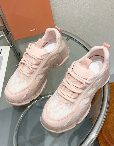 Replica New Arrival Transparent Casual Chunky Soles Sneakers For Women #792592 $51.14 USD for Wholesale