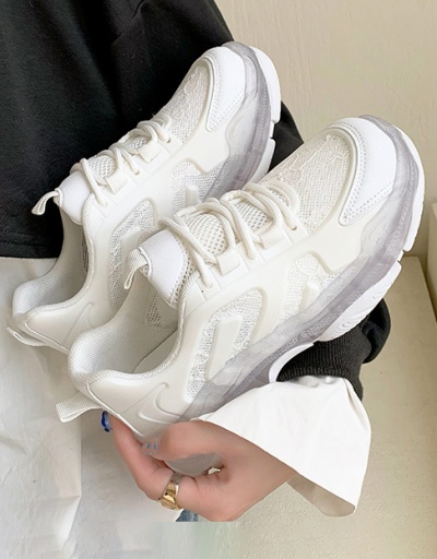 Replica New Arrival Transparent Casual Chunky Soles Sneakers For Women #792592 $51.14 USD for Wholesale