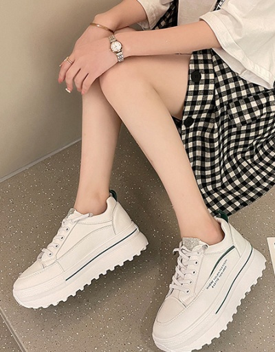 Lace Up Casual Sport Increased Shoes For Women #792593 $40.00 USD, Wholesale Fashion Sneaker