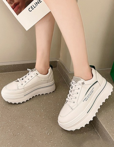 Replica Lace Up Casual Sport Increased Shoes For Women #792593 $40.00 USD for Wholesale