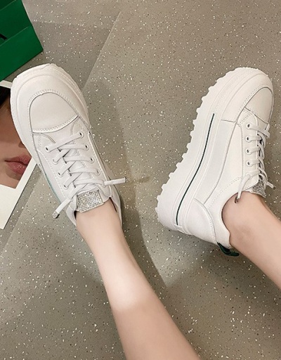 Replica Lace Up Casual Sport Increased Shoes For Women #792593 $40.00 USD for Wholesale