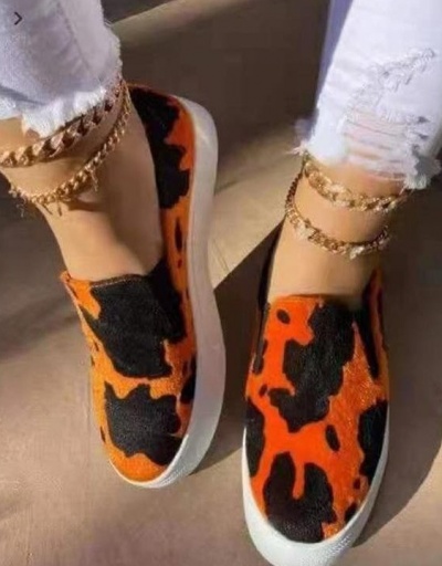 Casual Leopard Slip On Sneakers For Unisex #792596 $46.80 USD, Wholesale Fashion Sneaker