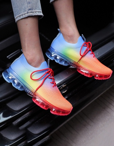 New Contrast Color Lace Up Sneaker For Women #792600 $100.00 USD, Wholesale Fashion Sneaker