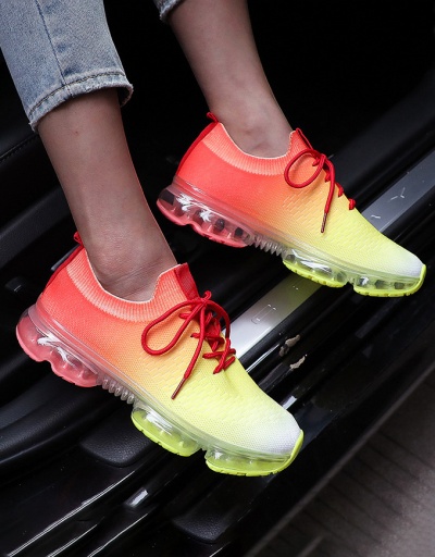 Replica New Contrast Color Lace Up Sneaker For Women #792600 $100.00 USD for Wholesale