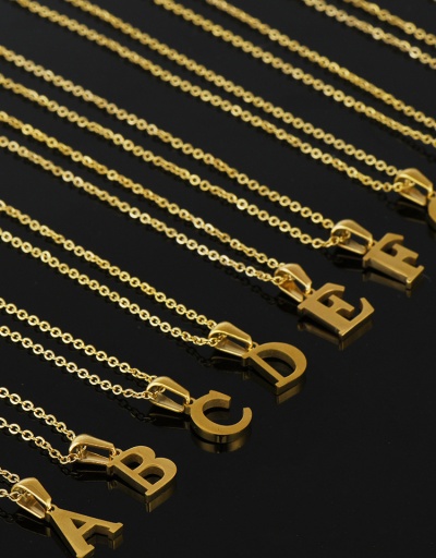 Fashion Simple Versatile Letter Pendant Necklace For Women #792615 $9.80 USD, Wholesale Fashion Necklaces