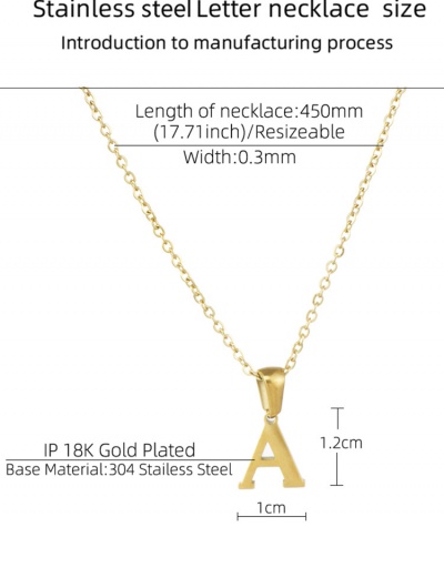 Replica Fashion Simple Versatile Letter Pendant Necklace For Women #792615 $9.80 USD for Wholesale