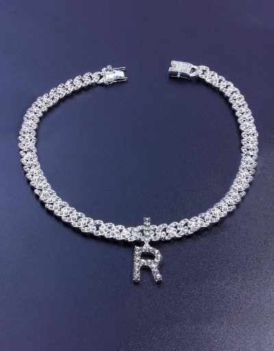 Replica Letter Full Rhinestone Pendant Necklace For Unisex #792620 $60.68 USD for Wholesale