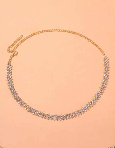 Replica Best-Selling Diamond Patchwork Chain Necklace For Women #792621 $16.20 USD for Wholesale