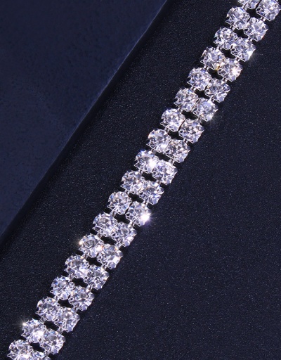 Replica Light Luxury Full Rhinestone Hip Hop Necklaces For Women #792622 $16.80 USD for Wholesale