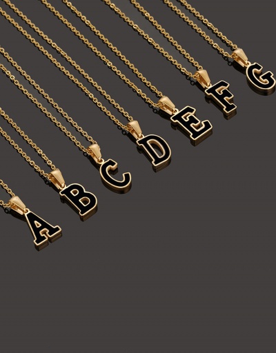 Replica Leisure Letter Pendant Chain Necklace For Women #792628 $12.74 USD for Wholesale