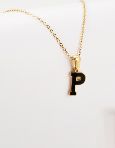 Replica Leisure Letter Pendant Chain Necklace For Women #792628 $12.74 USD for Wholesale