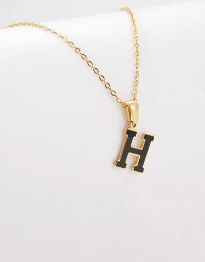 Replica Leisure Letter Pendant Chain Necklace For Women #792628 $12.74 USD for Wholesale