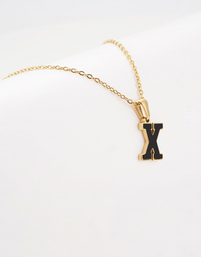 Replica Leisure Letter Pendant Chain Necklace For Women #792628 $12.74 USD for Wholesale