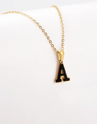 Replica Leisure Letter Pendant Chain Necklace For Women #792628 $12.74 USD for Wholesale