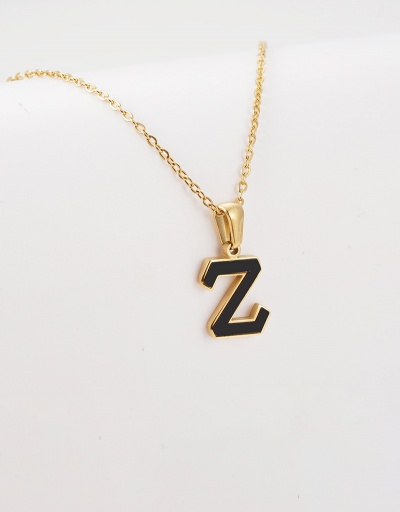 Replica Leisure Letter Pendant Chain Necklace For Women #792628 $12.74 USD for Wholesale