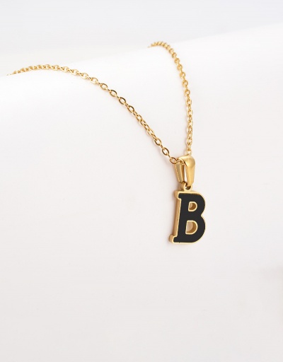 Replica Leisure Letter Pendant Chain Necklace For Women #792628 $12.74 USD for Wholesale