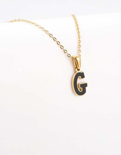 Replica Leisure Letter Pendant Chain Necklace For Women #792628 $12.74 USD for Wholesale