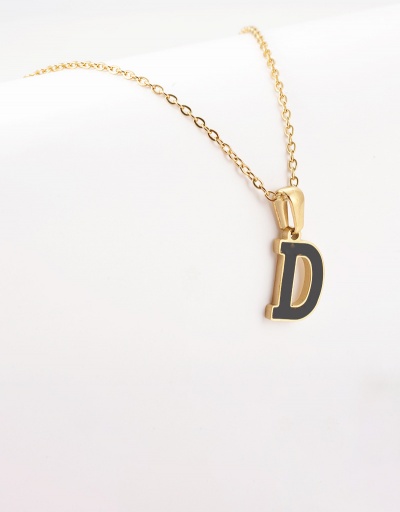 Replica Leisure Letter Pendant Chain Necklace For Women #792628 $12.74 USD for Wholesale