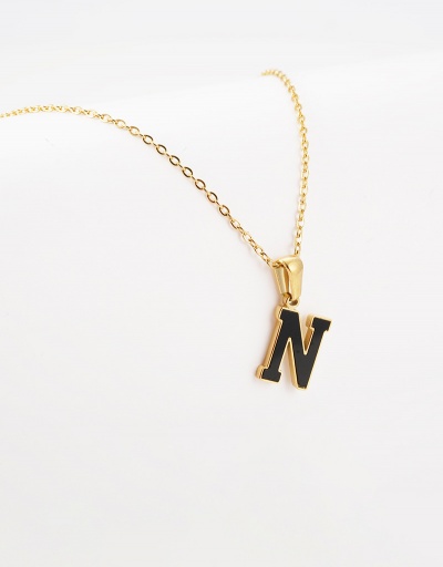 Replica Leisure Letter Pendant Chain Necklace For Women #792628 $12.74 USD for Wholesale