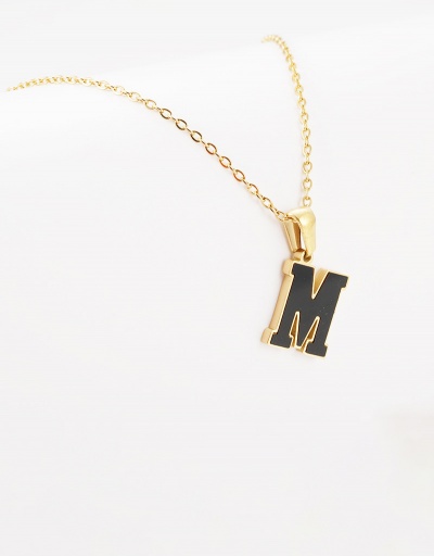 Replica Leisure Letter Pendant Chain Necklace For Women #792628 $12.74 USD for Wholesale