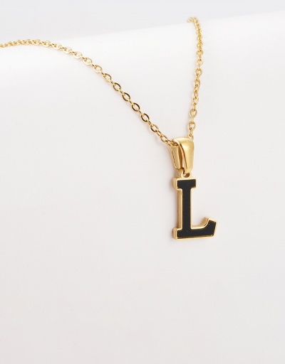 Replica Leisure Letter Pendant Chain Necklace For Women #792628 $12.74 USD for Wholesale