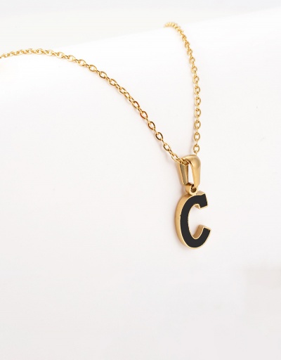 Replica Leisure Letter Pendant Chain Necklace For Women #792628 $12.74 USD for Wholesale