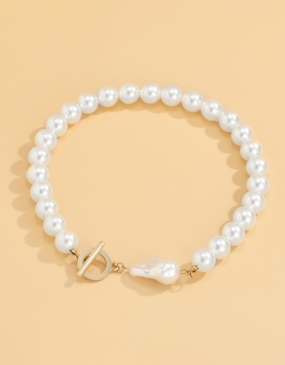 Replica Baroque Temperament Faux-Pearl Beaded Necklaces For Women #792630 $9.80 USD for Wholesale