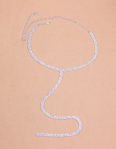 Replica Simple Rhinestone Sexy Long Necklace For Women #792634 $8.33 USD for Wholesale