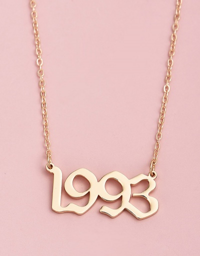 Replica Simple Design Personality Letter Pendant Necklace For Women #792635 $8.10 USD for Wholesale