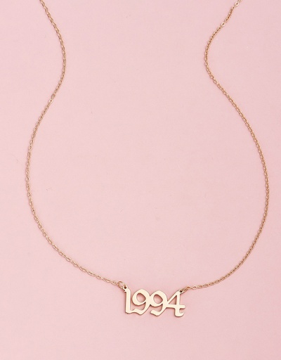 Replica Simple Design Personality Letter Pendant Necklace For Women #792635 $8.10 USD for Wholesale