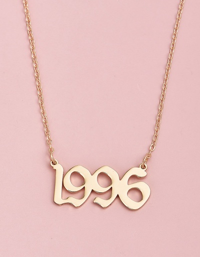 Replica Simple Design Personality Letter Pendant Necklace For Women #792635 $8.10 USD for Wholesale