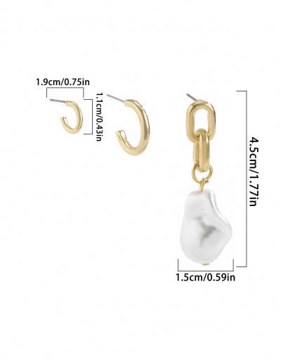 Replica Alloy Faux Pearl Pendant 3 Piece Earring Sets For Women #792639 $7.93 USD for Wholesale