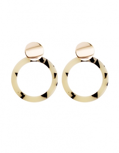 Replica Simple Design Metal Sequin Round Earrings For Women #792644 $5.40 USD for Wholesale