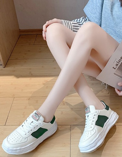 New Wedge Contrast Color Sneakers Shoes For Women #792647 $35.48 USD, Wholesale Fashion Sneaker