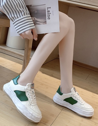 Replica New Wedge Contrast Color Sneakers Shoes For Women #792647 $35.48 USD for Wholesale