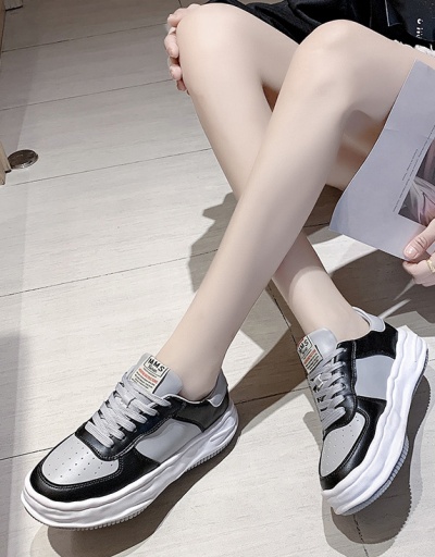 Replica New Wedge Contrast Color Sneakers Shoes For Women #792647 $35.48 USD for Wholesale